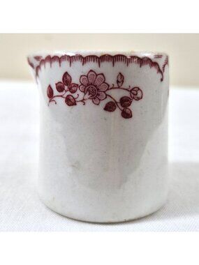 Vintage Shenango China Individual Creamer Red Floral Restaurant Ware New Castle